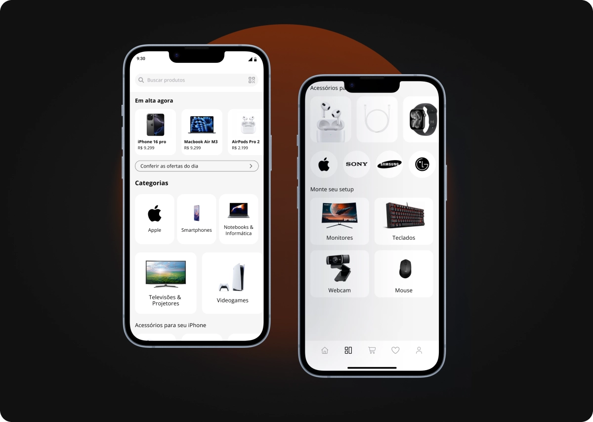 Telas em alta fidelidade — Fast Shop redesign